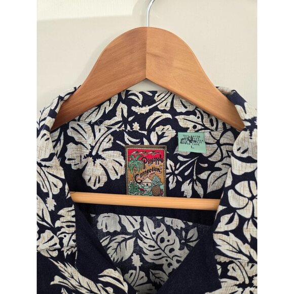 Pineapple Connection Hawaiian Shirt Mens L Vintage - Picture 2 of 3